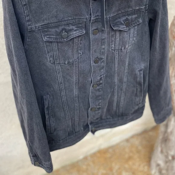 NW Blank NYC choral gray Denim Jacket Sz S - Picture 6 of 12